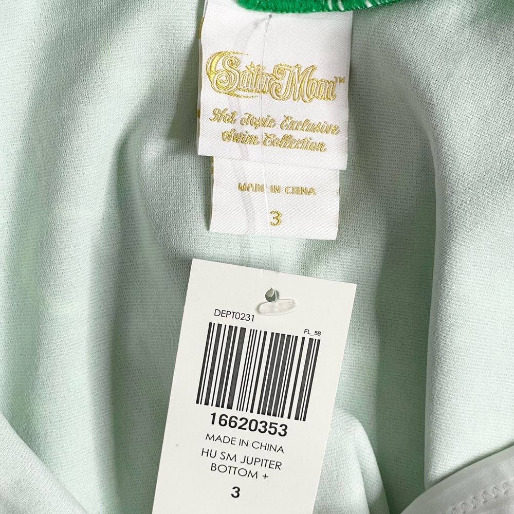 SOLD‼️ HOT TOPIC Sailor Moon Sailor Jupiter Cosplay Skirted Swim Bottom Plus - Picture 8 of 13